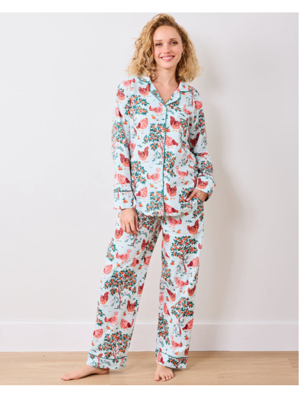 Long PJ Set in Hen House new with tags